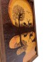 Woodburning Tableau Two Deers