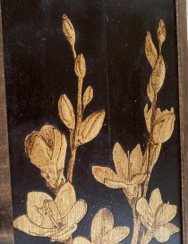 Woodburning Tableau Tulips