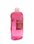 Pink glycerin liquid soap bottle angled view