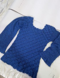 wool dress - blue