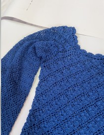 wool dress - blue
