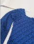 wool dress - blue
