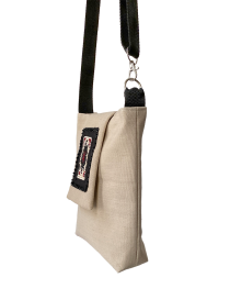 Palmyra Crossbody Bag with Handloomed Beaded Motif