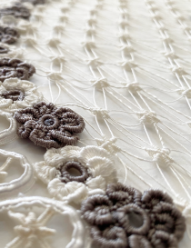 Handcrafted DMC Thread Lace Table Runner - 100x48cm