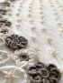 Handcrafted DMC Thread Lace Table Runner - 100x48cm
