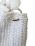 Large White Crochet Tote Bag with Lining & Pockets