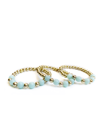 Set of Three Beaded  Bracelets