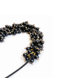 Handcrafted Beaded Cluster Necklace & Earrings Set - 5 Colors