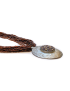 Beaded Necklace with Silver Decorated Ornament