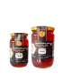 Two sizes of Safita Thistle Honey jars: 500 grams and 900 grams.