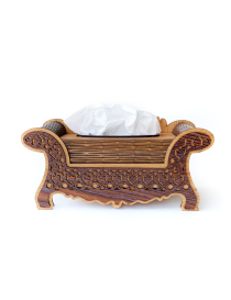 Ornate Laser-Cut Wooden Tissue Box Covers | Handcrafted