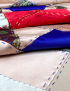 Handmade Syrian Geometric Wall Hanging | Oriental Heritage Tapestry | Linen Backing