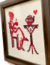 Tea and Woman Silhouette Frame