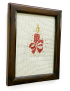 Candle with Ribbon Frame