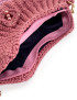 Blush Petal Crochet Bag with Gold Chain Blush Petal Crochet Bag with Gold Chain