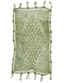 Sage Diamond Handwoven Table Runner