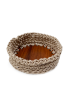 Natural Crochet Basket Set with Wooden Base – Set of Two Natural Crochet Basket Set with Wooden Base – Set of Two