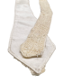 Neutral Silk Crochet Vintage Necktie Neutral Silk Crochet Vintage Necktie