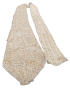 Neutral Silk Crochet Vintage Necktie Neutral Silk Crochet Vintage Necktie