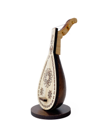 Miniature wooden Oud instrument with engravings
