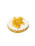 Luxury white sugar cookie topped with a golden hand-molded angel cherub.