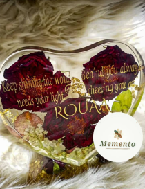 Heart Resin Flower Preservation | Gift Delivery Syria