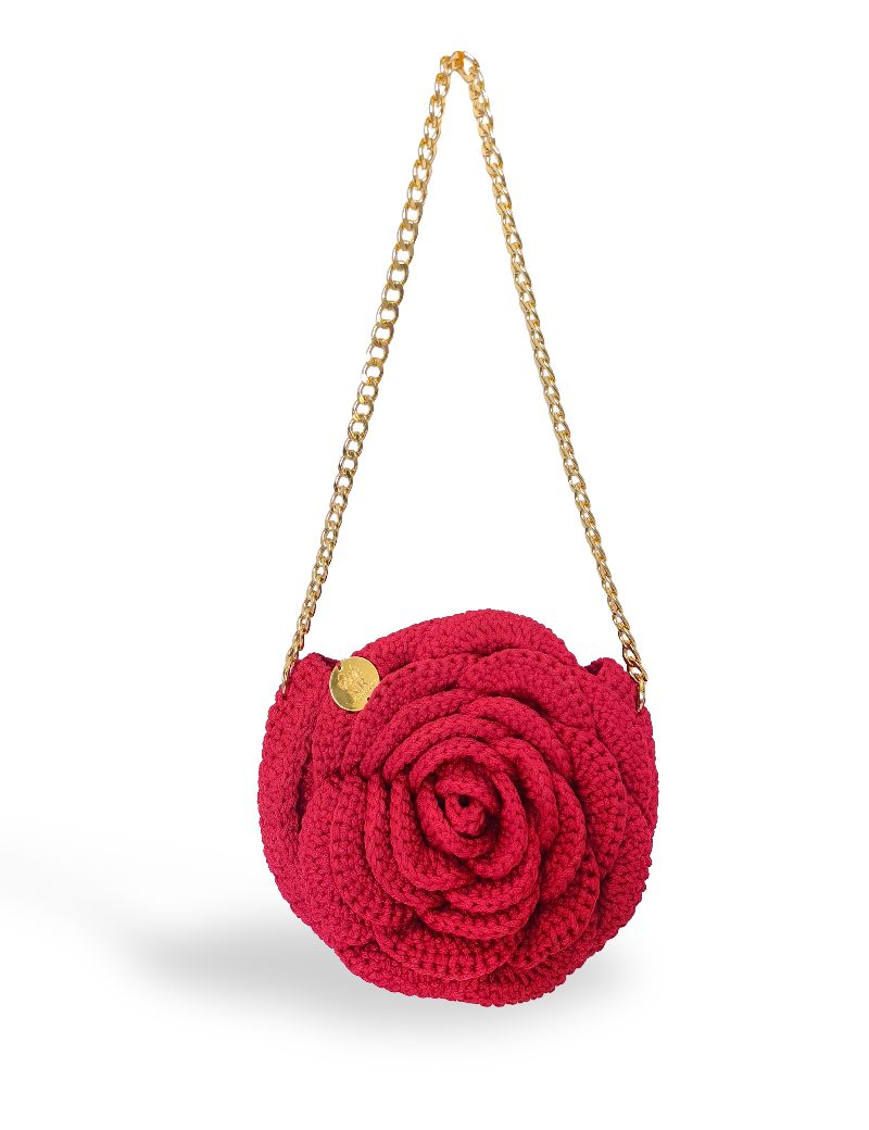 Damask Rose Handmade Crochet Bag | Gift Delivery Syria