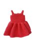 Detachable bright pink crochet dress for Rama handmade doll.