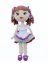 Handmade crochet doll Celina 32cm full view gift for Syria delivery