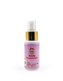 Yasar Hooly body deodorant spray for women in pink 50ml bottle
