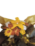 Handmade yellow and brown velvet flower bouquet gift delivery Syria