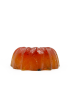 Front view showing the height and texture of Ogaria translucent hibiscus glycerin soap