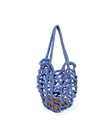 Crochet Blue Net Bag