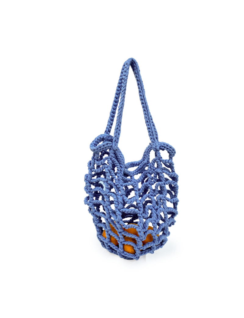 Crochet Blue Net Bag