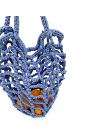 Crochet Blue Net Bag