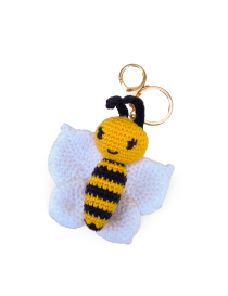 Crochet Bee Key Chain