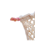 Beige Cotton Crochet Net Bag