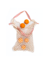 Beige Cotton Crochet Net Bag