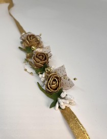 Golden Rose Wreath