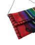 Sahra Nights Handmade Wool Crossbody Bag | Multicolor Striped Clutch