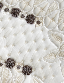 Handcrafted DMC Thread Lace Table Runner - 100x48cm