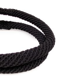 Classic Black Crochet Handbag