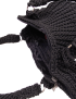 Classic Black Crochet Handbag Classic Black Crochet Handbag