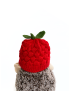 Baby Strawberry Wool Beanie (6-18 Months) – Cute Red Fruit Hat