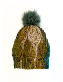 Thick Leaf Stitch Crochet Beanie – Available in Olive & Autumn Shades