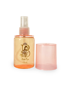 Open 50ml bottle of hypoallergenic hair mist