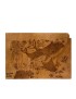 Full view of A4 marine life woodburning on white background.
