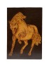 Hand-Etched Horse Woodburning Art | A4 Pyrography Tableau