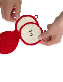 Apple-Shaped Cup Coaster