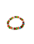 Multi-color faceted crystal bead stretch bracelet for kids.